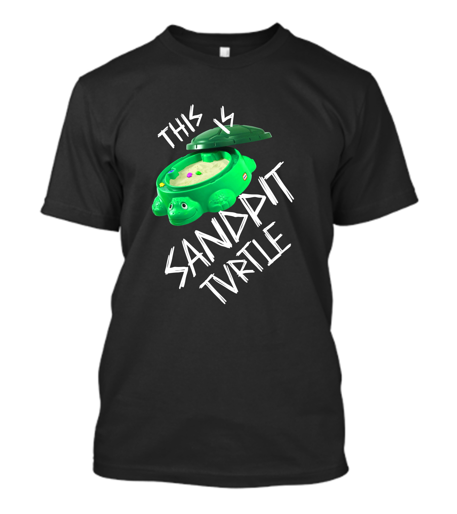 This Is Sandpit Turtle BMTH Meme White On Black Classic Merch T-Shirt