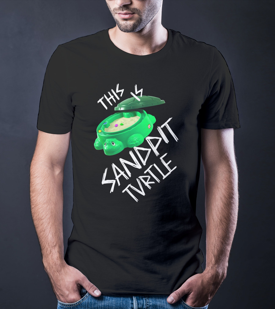 This Is Sandpit Turtle BMTH Meme White On Black Classic Merch T-Shirt