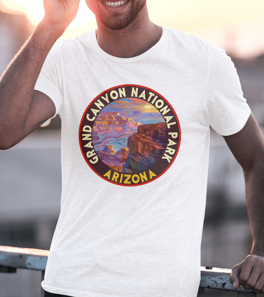 Grand Canyon National Park Arizona Vintage 80s Scenic Landscape T-Shirt