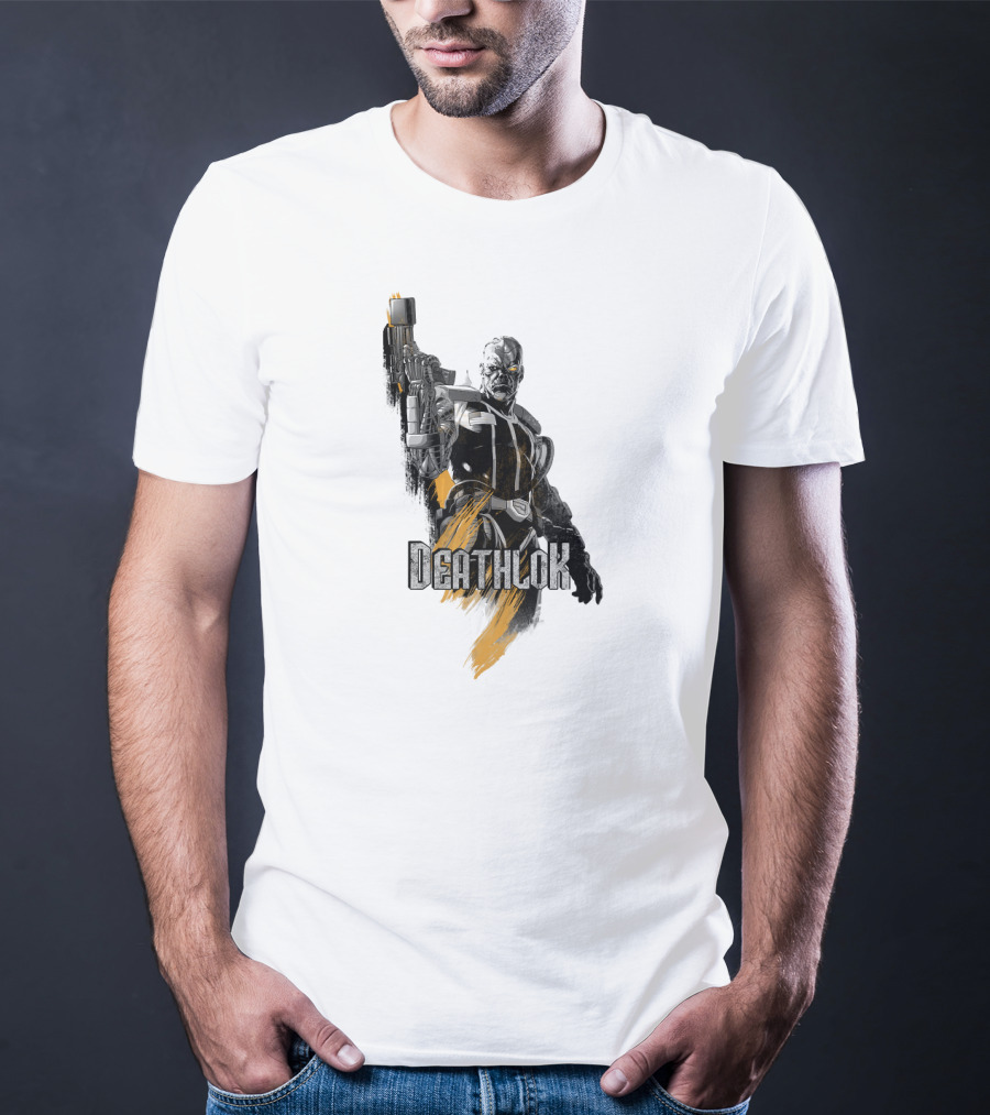 Marvel X Men Deathlok Character Graphic Painting Texture T-Shirt