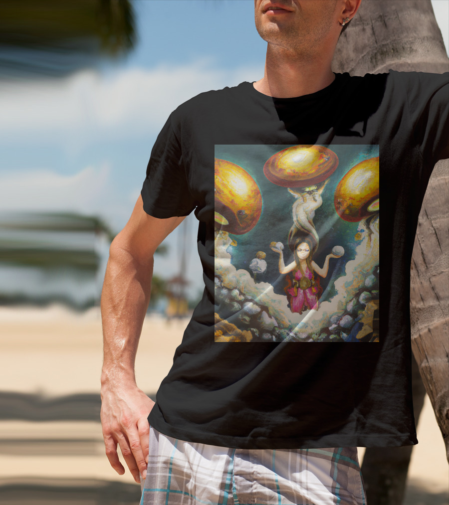 Style Bumble Sea Mushroom Goddess Surreal T-Shirt