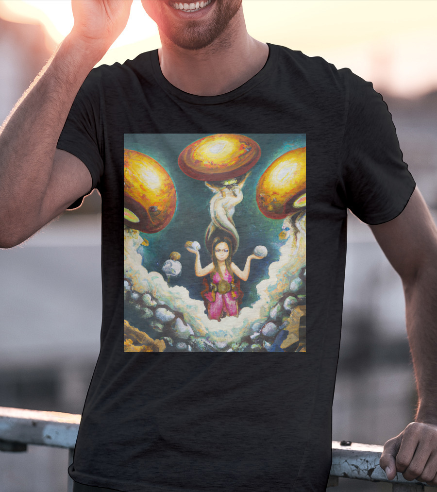 Style Bumble Sea Mushroom Goddess Surreal T-Shirt