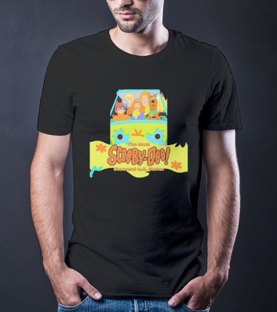 The Most Scooby Doo Obsessed U S States With Mystery Machine And Characters T-Shirt