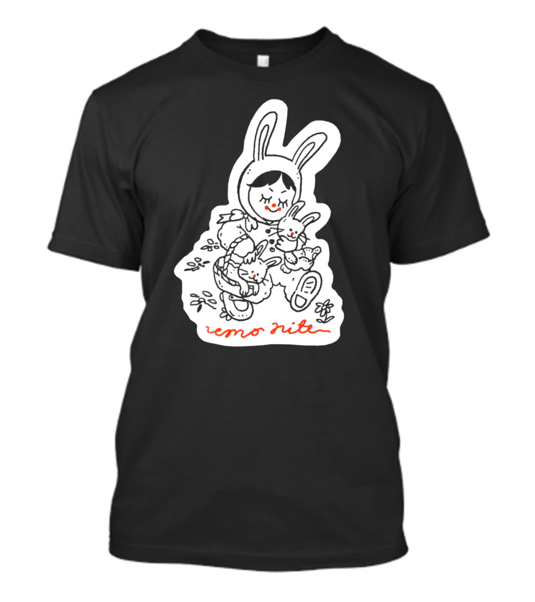 Emo Nite Bunny Sticker Woods Creature Trio T-Shirt
