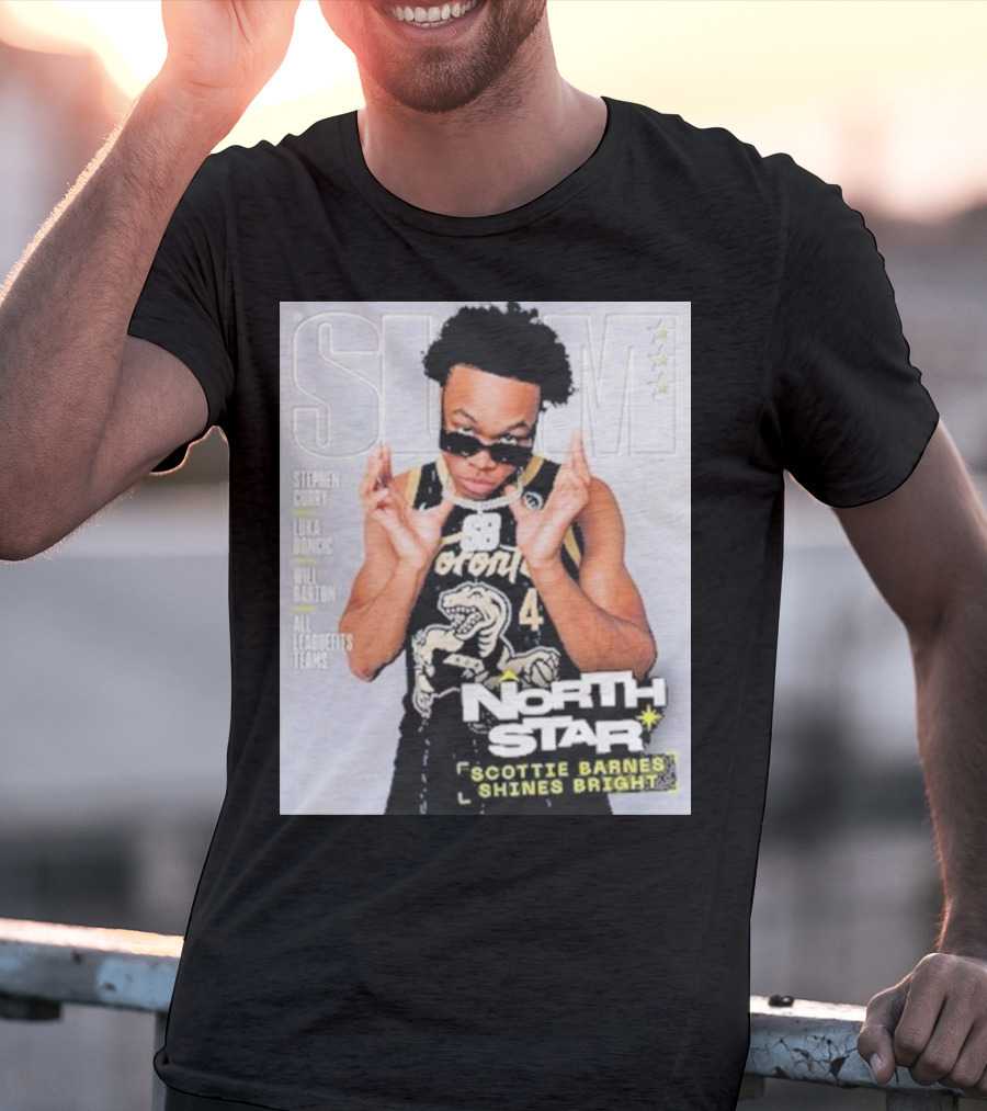 SLAM Cover North Star Toronto Raptors Scottie Barnes Shines Bright T-Shirt