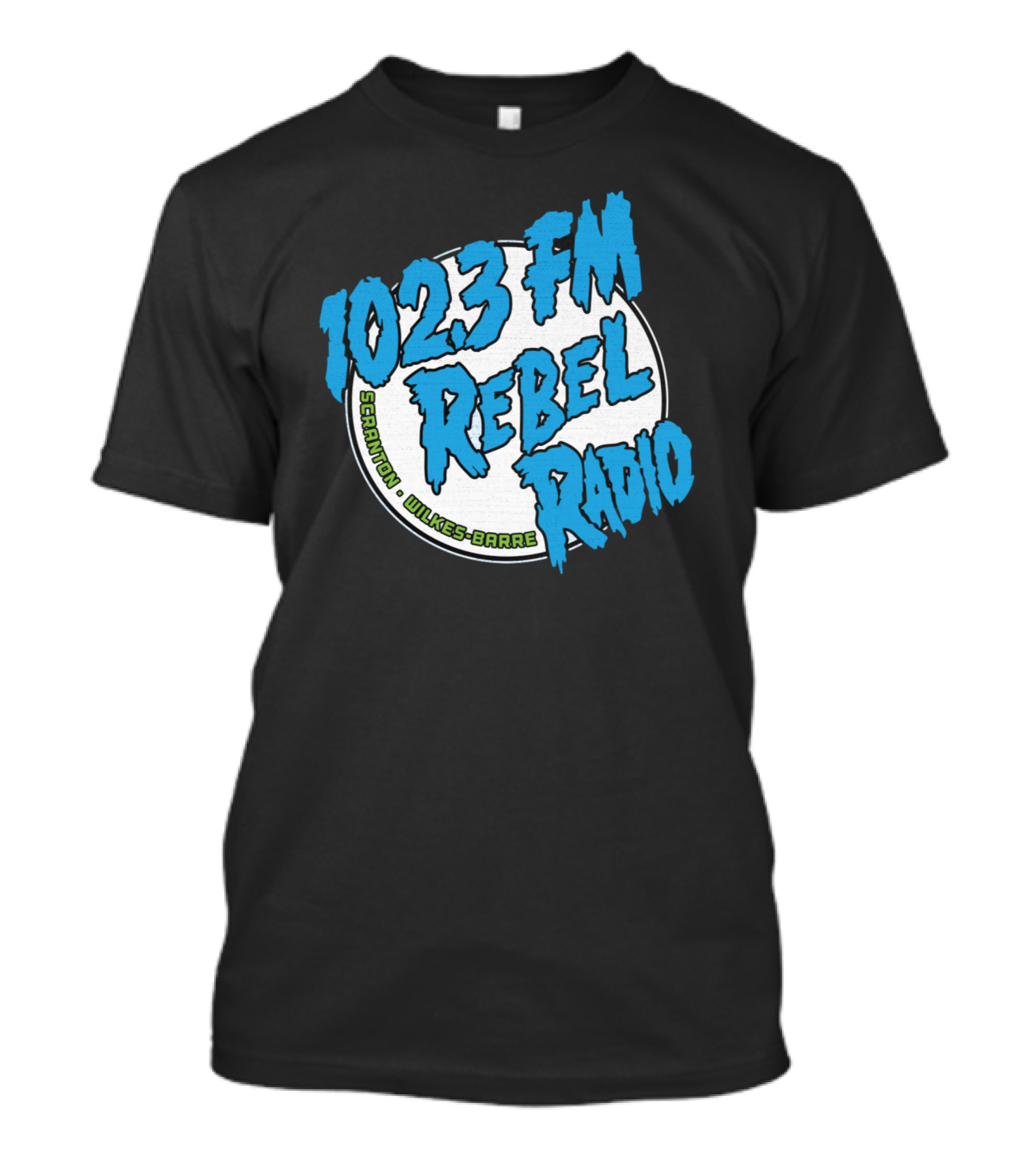 102.3 FM Rebel Radio Scranton Wilkes-Barre T-Shirt