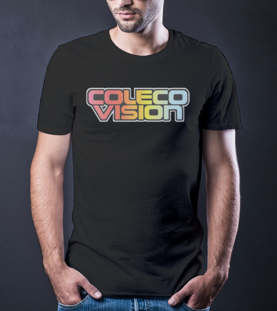 Colecovision Retro Gaming Console Logo Design In Multicolor T-Shirt
