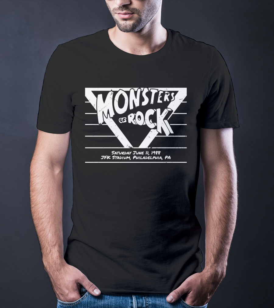 Monsters Of Rock Saturday June 11 1988 JFK Stadium Philadelphia PA T-Shirt