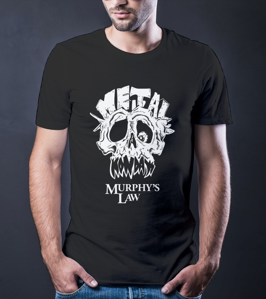 Murphy's Law Metal Mondays Skull Long Branch Jersey Shore T-Shirt