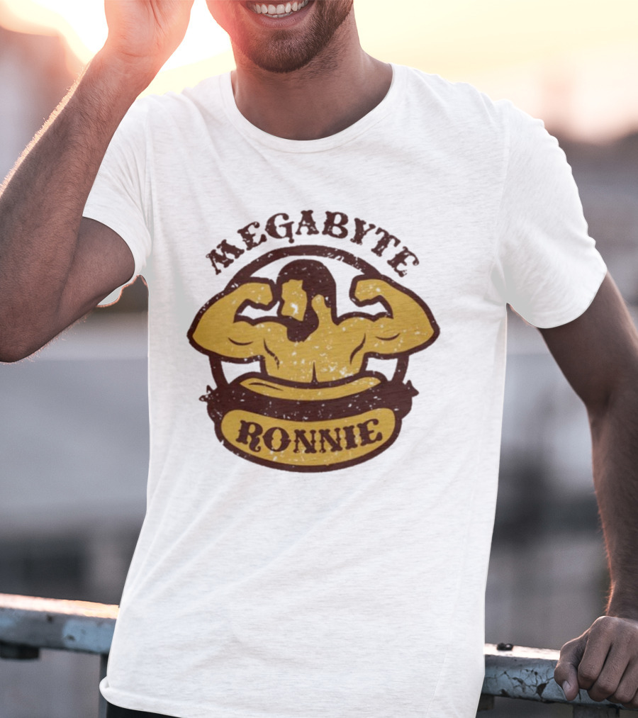 Megabyte Ronnie Flexing Muscles T-Shirt