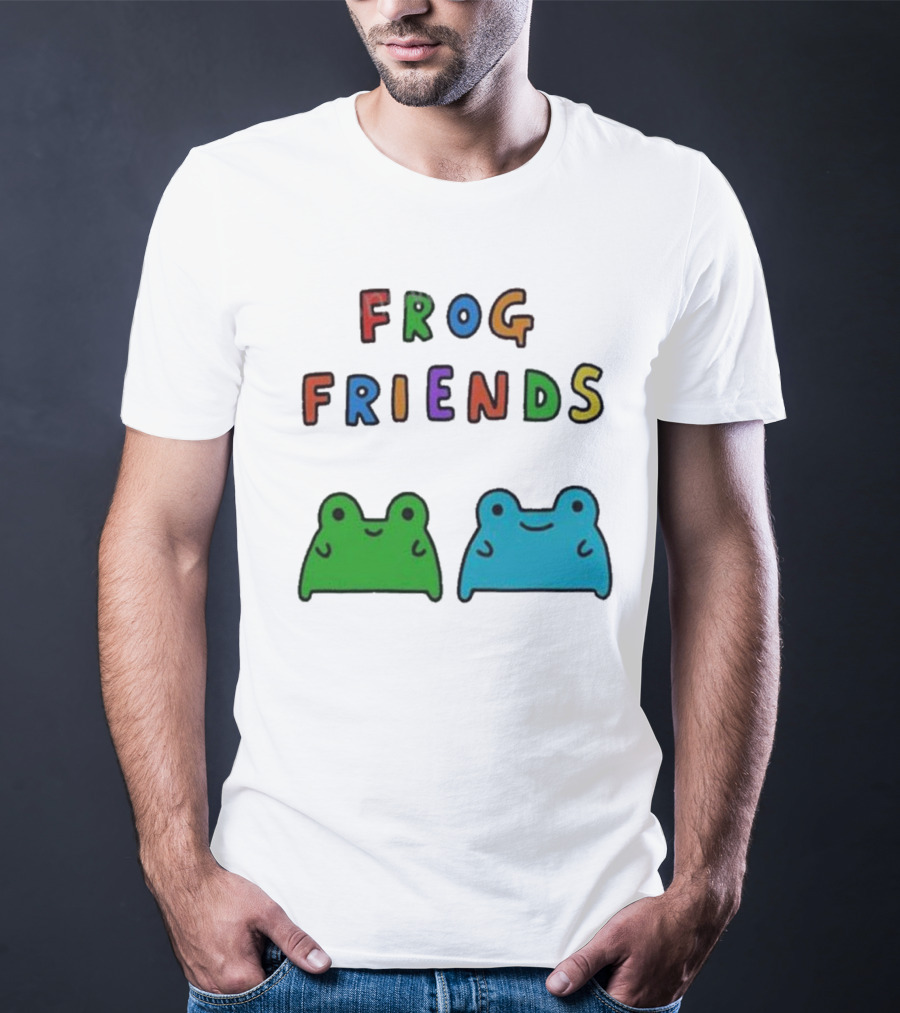 Frog Friends Comic Colorful Frogs T-Shirt