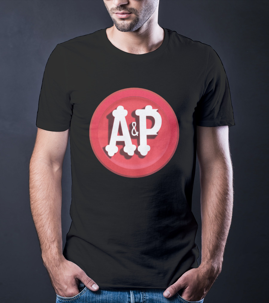 A&P Grocery Stores Retro Red Circle Emblem T-Shirt