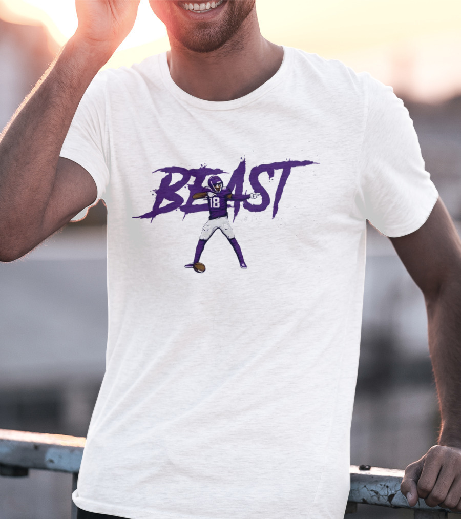 Justin Jefferson Beast NFLPA 18 T-Shirt