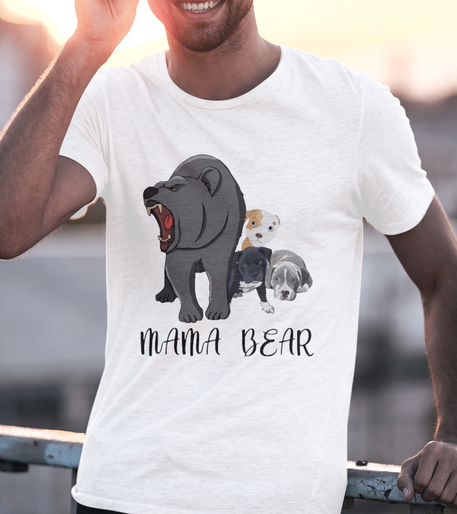 MAMA BEAR With Puppies T-Shirt
