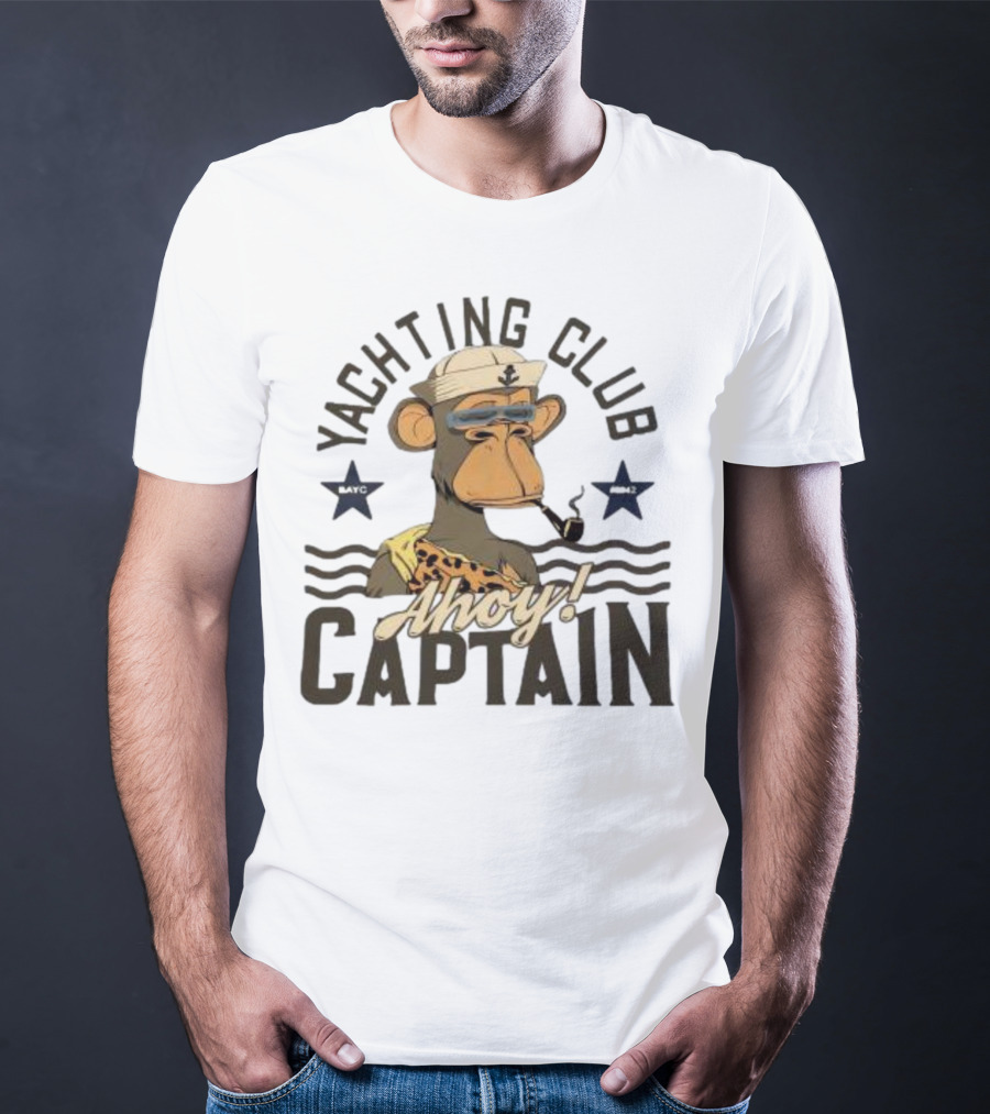 Yachting Club Ahoy Captain Monkey Moteefe T-Shirt