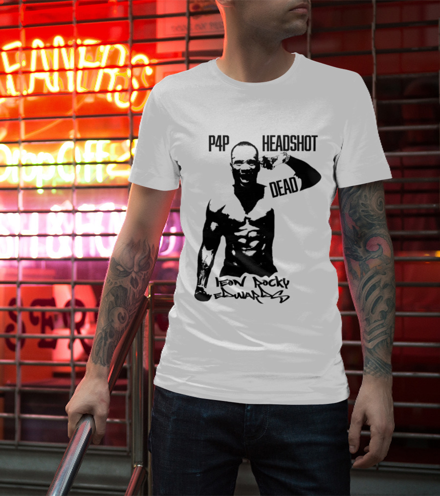 Leon Rocky Edwards P4p Headshot Dead Premium Heavyweight T-Shirt