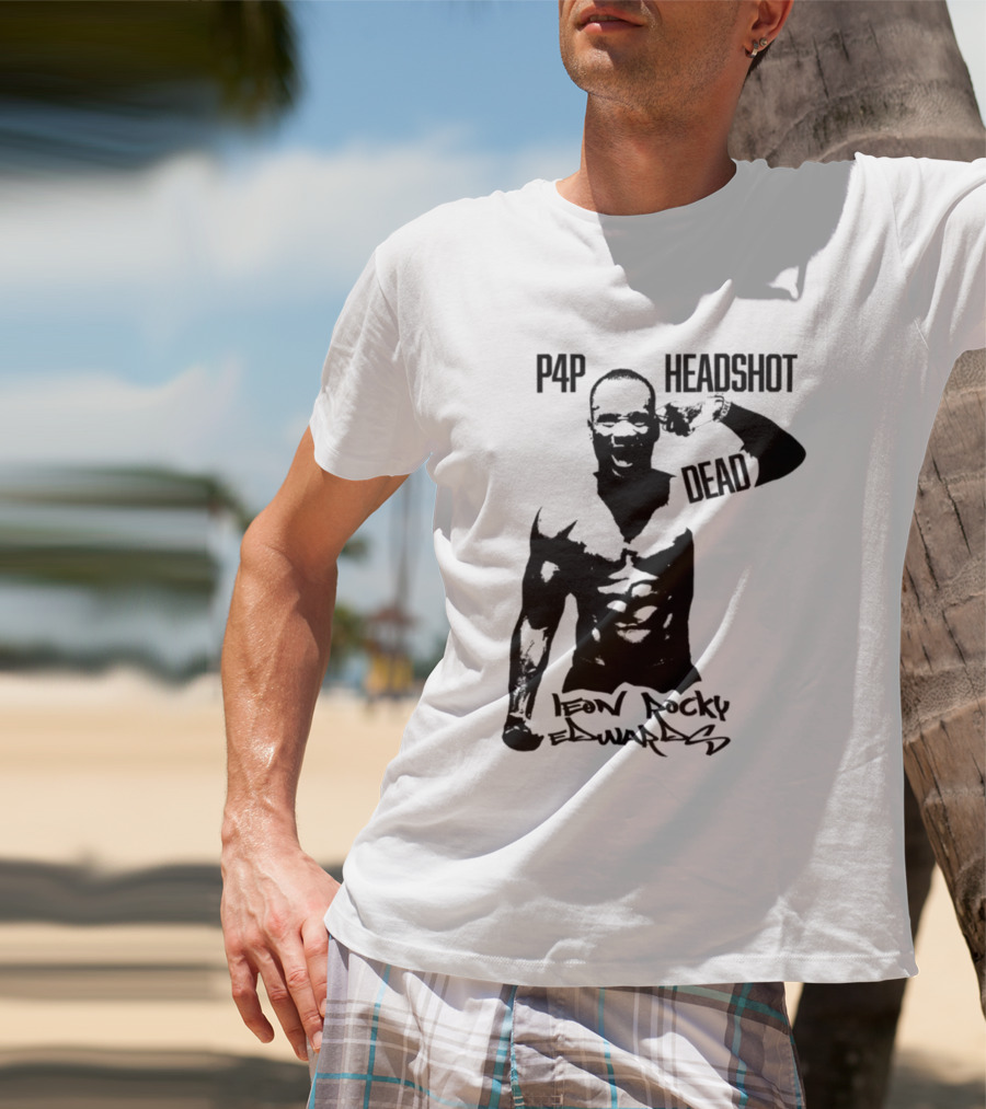 Leon Rocky Edwards P4p Headshot Dead Premium Heavyweight T-Shirt