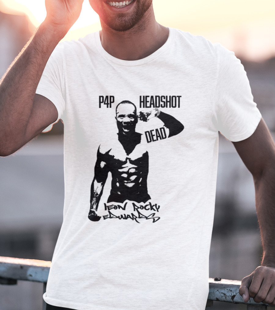 Leon Rocky Edwards P4p Headshot Dead Premium Heavyweight T-Shirt