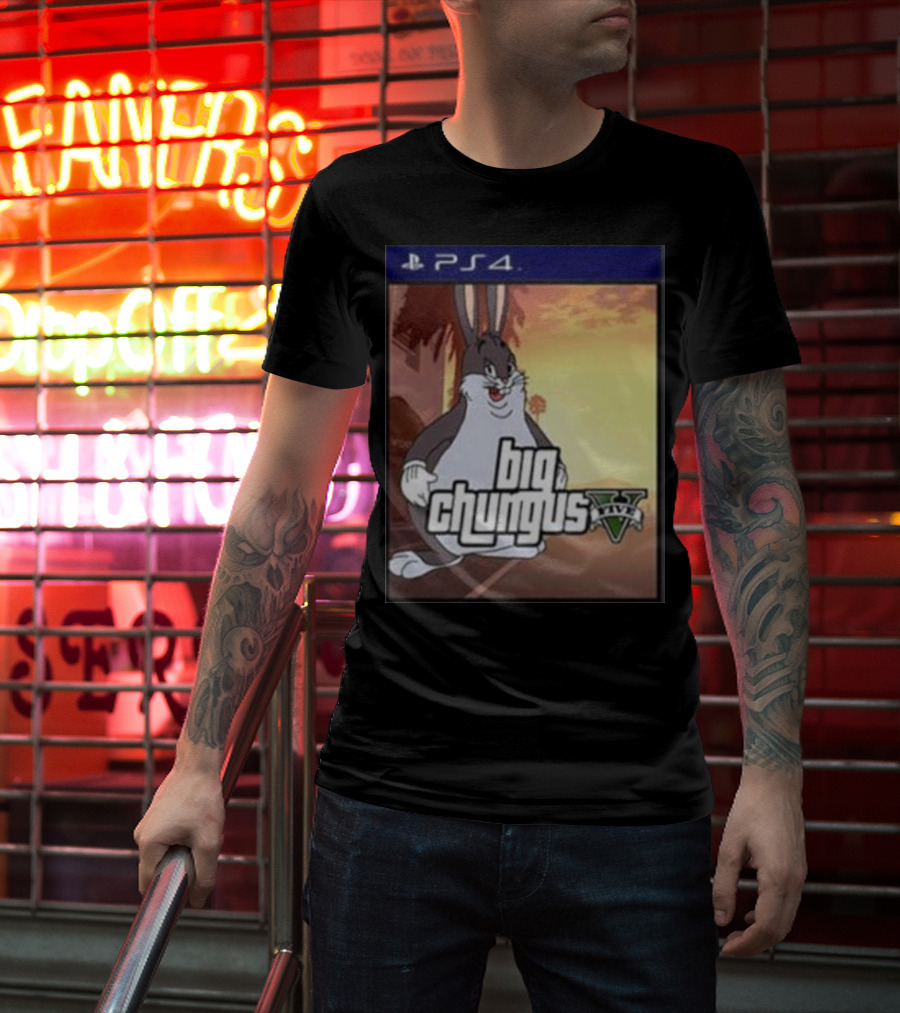 Big Chungus Grand Theft Auto V Sony PlayStation 4 Crossover T-Shirt