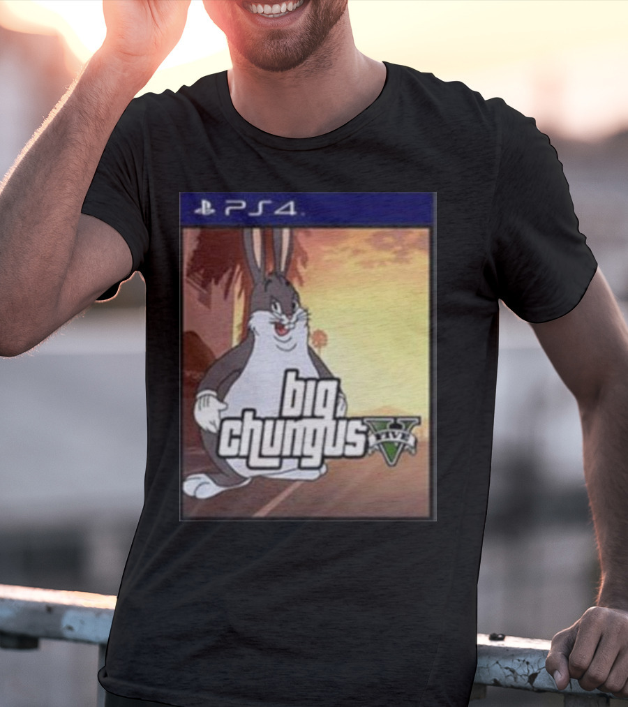 Big Chungus Grand Theft Auto V Sony PlayStation 4 Crossover T-Shirt