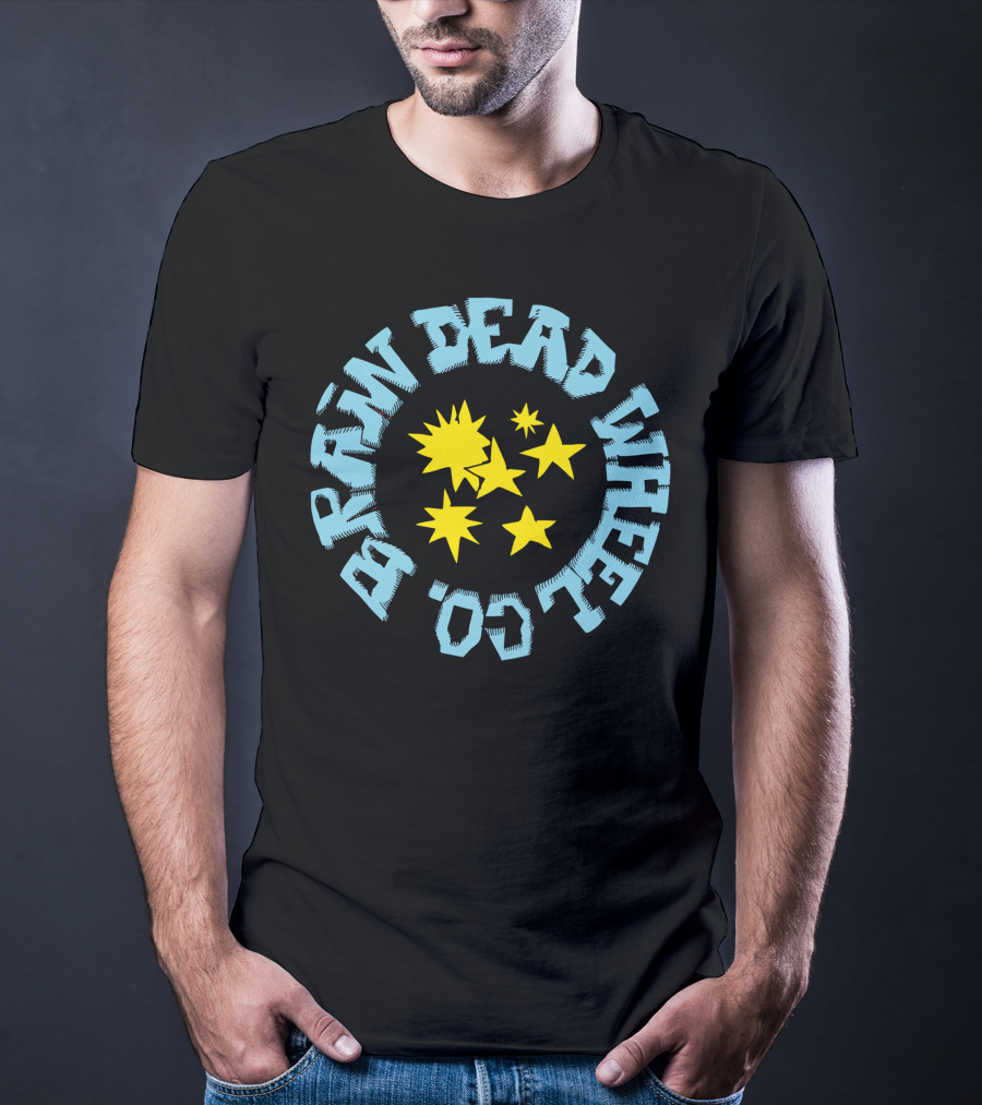 Brain Dead Wheel Co Bold Stars T-Shirt