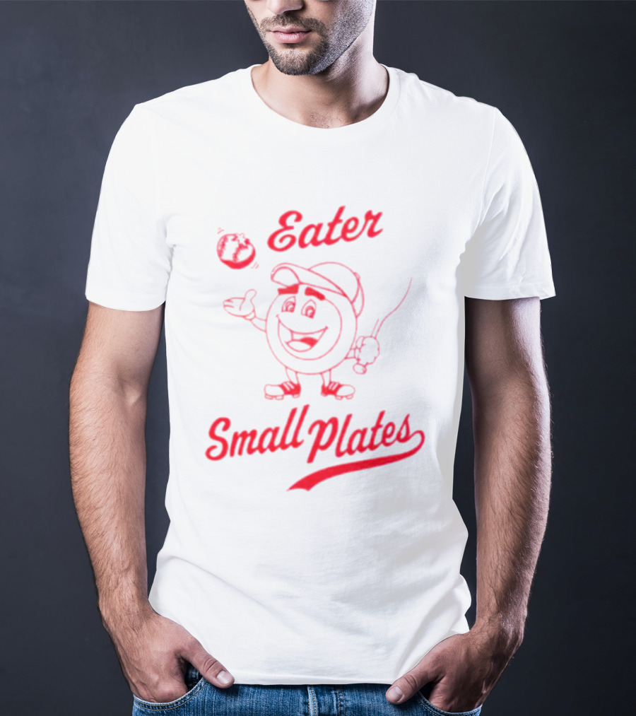 Eater Small Plates Baseball Character T-Shirt