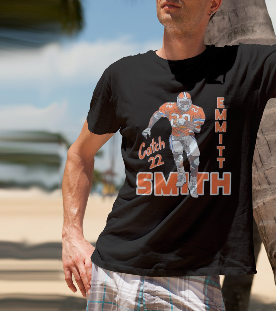 Emmitt Smith Catch 22 Football T-Shirt