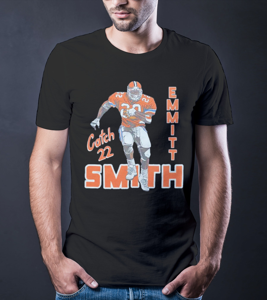 Emmitt Smith Catch 22 Football T-Shirt