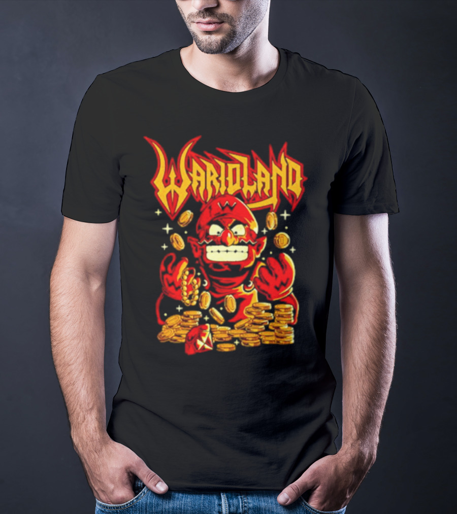 Warioland Coins Character Gaming T-Shirt