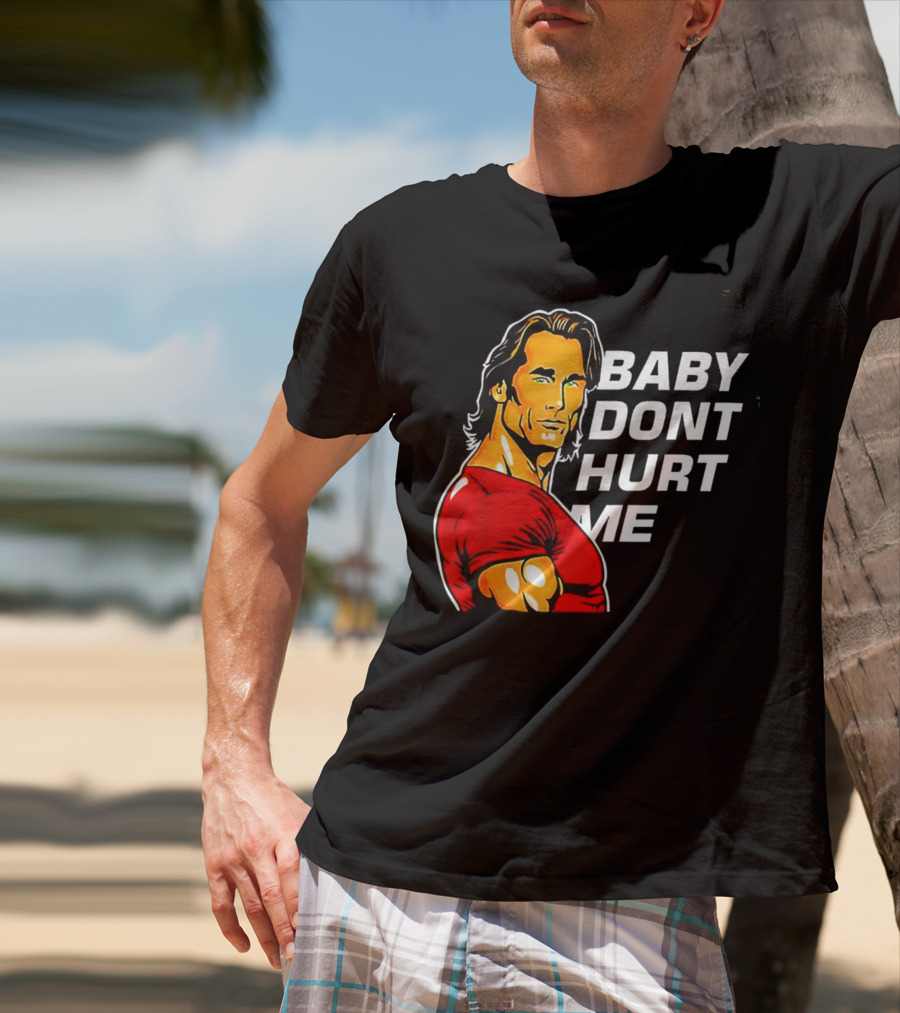 Mike O Hearn Baby Don't Hurt Me Cartoon Red Shirt Comic T-Shirt