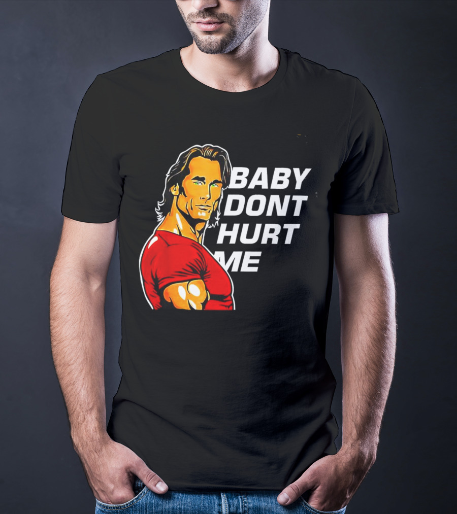 Mike O Hearn Baby Don't Hurt Me Cartoon Red Shirt Comic T-Shirt