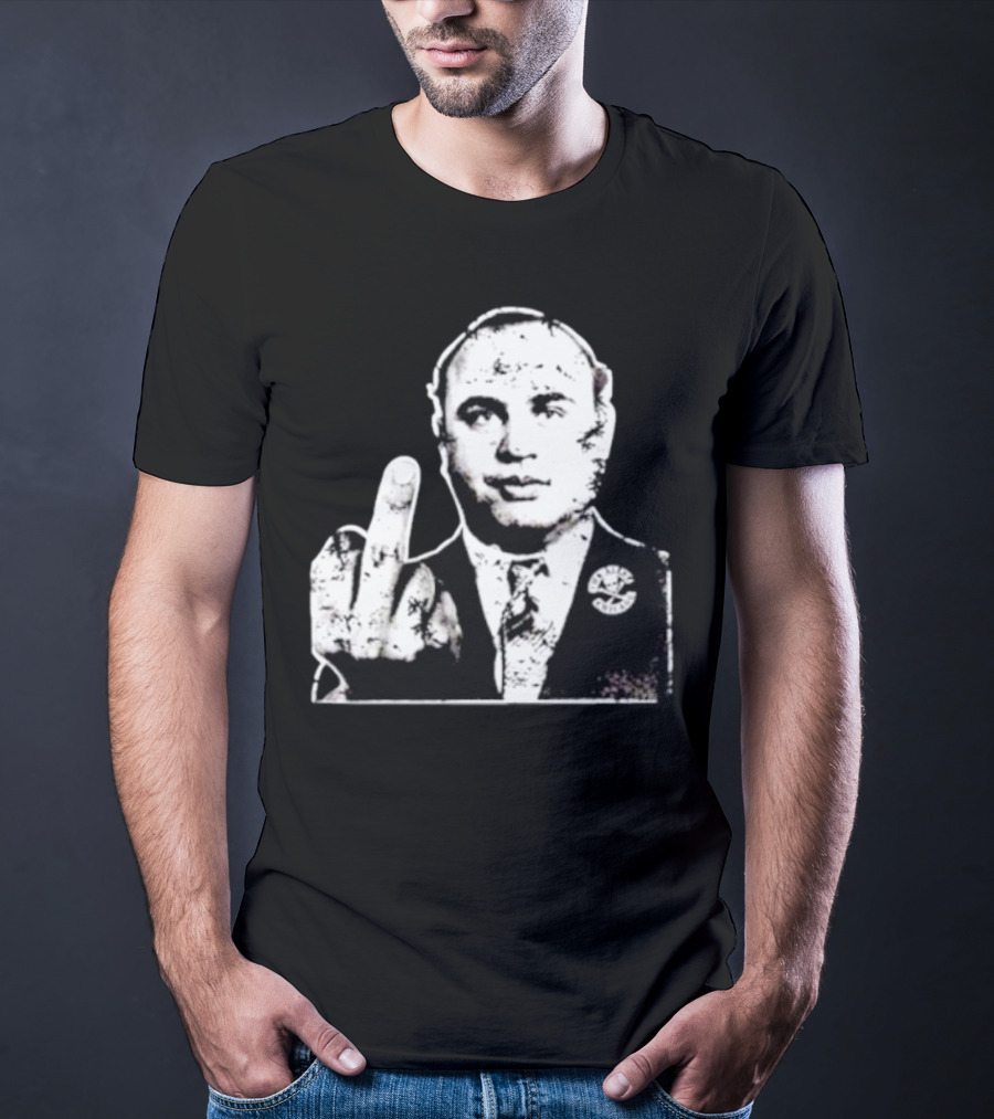 Al Capone Middle Finger Chicago Gangster The Alley T-Shirt