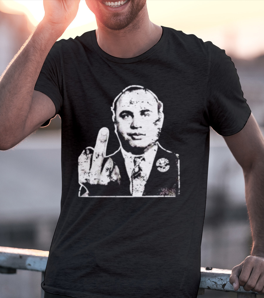 Al Capone Middle Finger Chicago Gangster The Alley T-Shirt