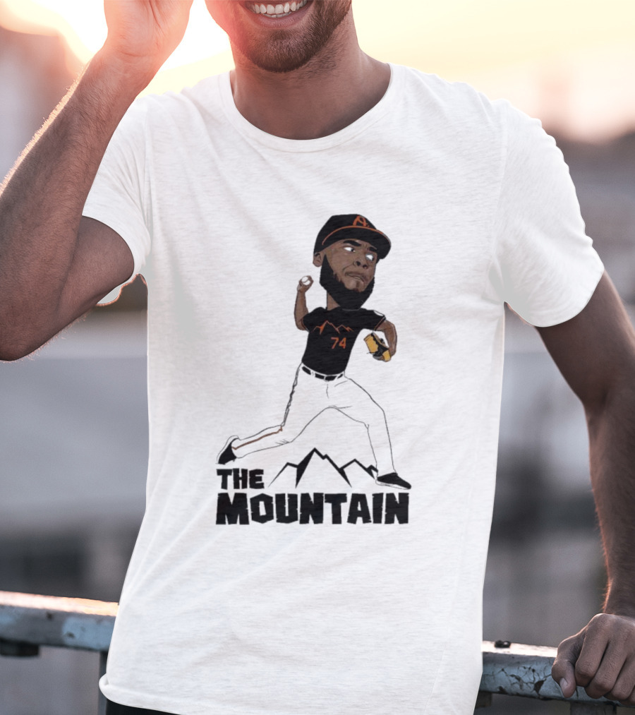 The Mountain Félix Bautista 74 Baltimore Orioles T-Shirt