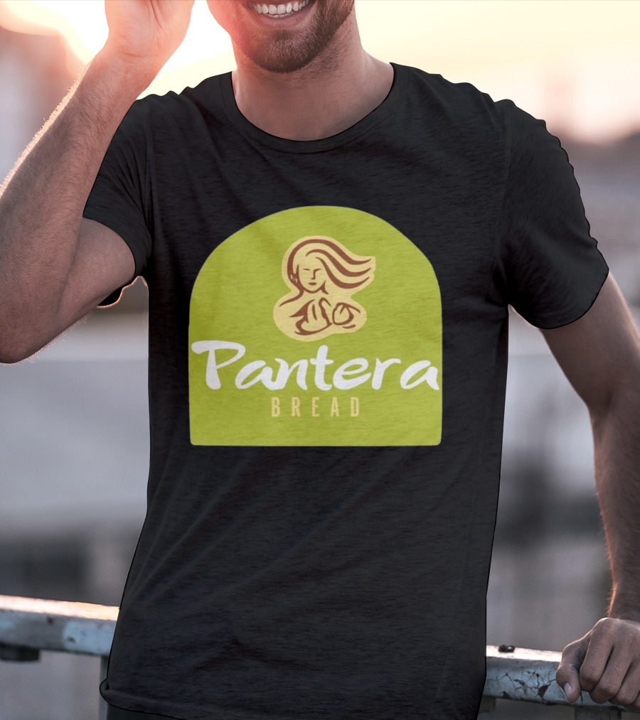 Pantera Bread Parody Logo Icon Green Background T-Shirt