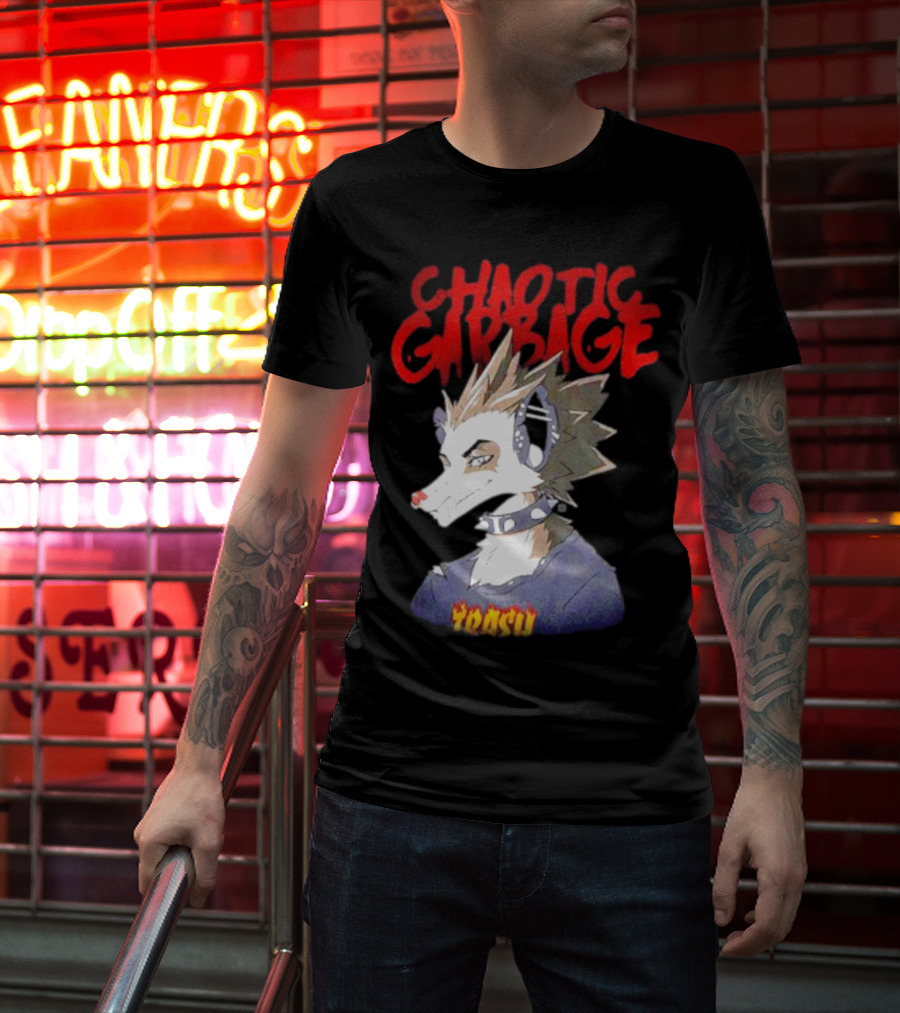 Chaotic Garbage Trash Punk Possum T-Shirt