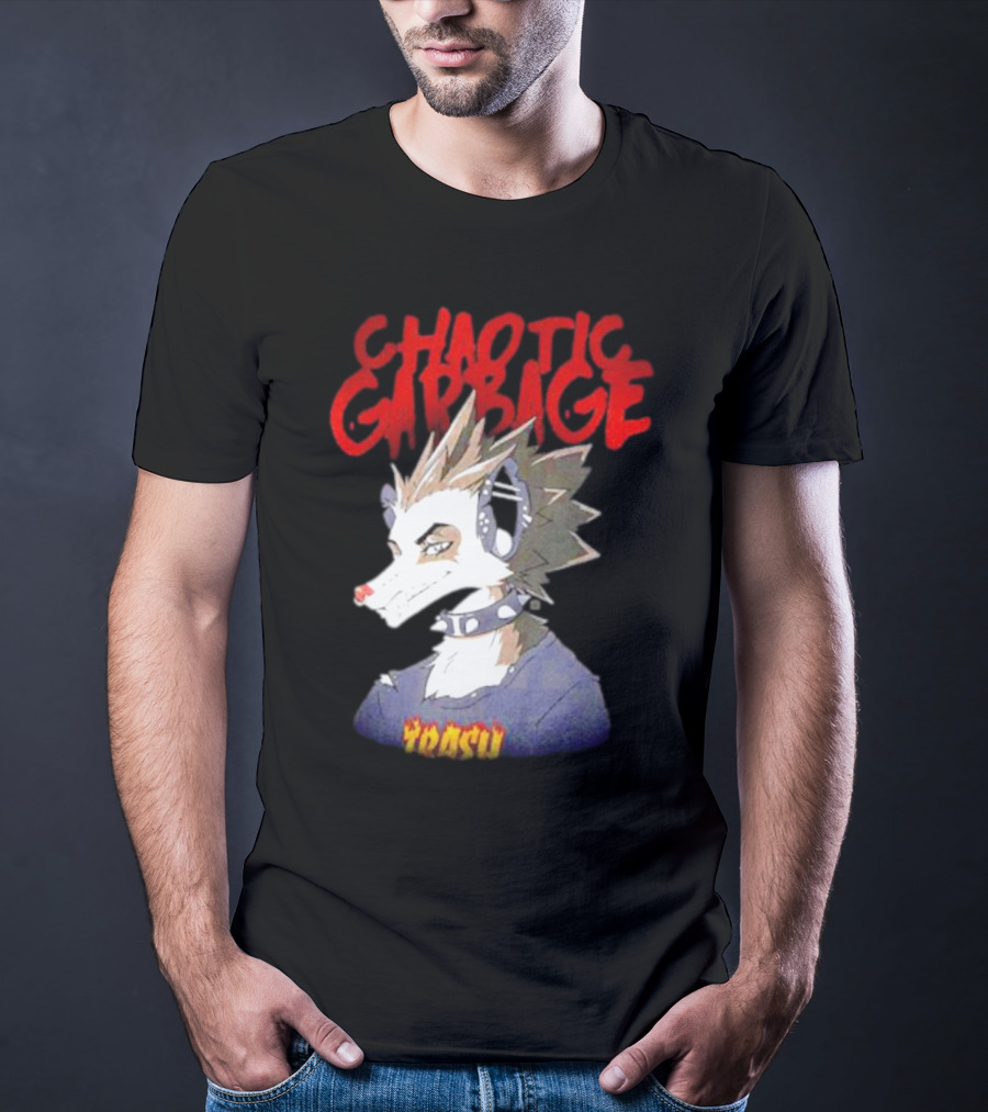 Chaotic Garbage Trash Punk Possum T-Shirt