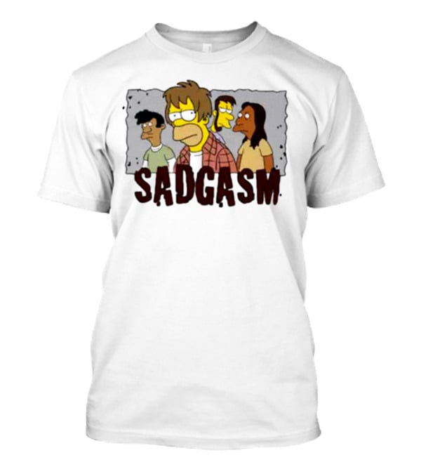 Sadgasm Simpson Grunge Band Homage T-Shirt