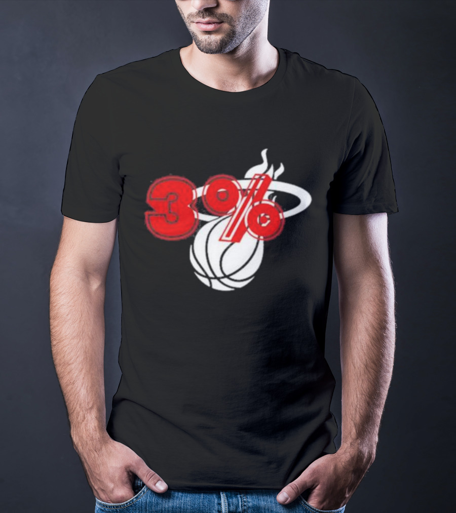 Brendan Tobin 3% Miami Heat Basketball T-Shirt