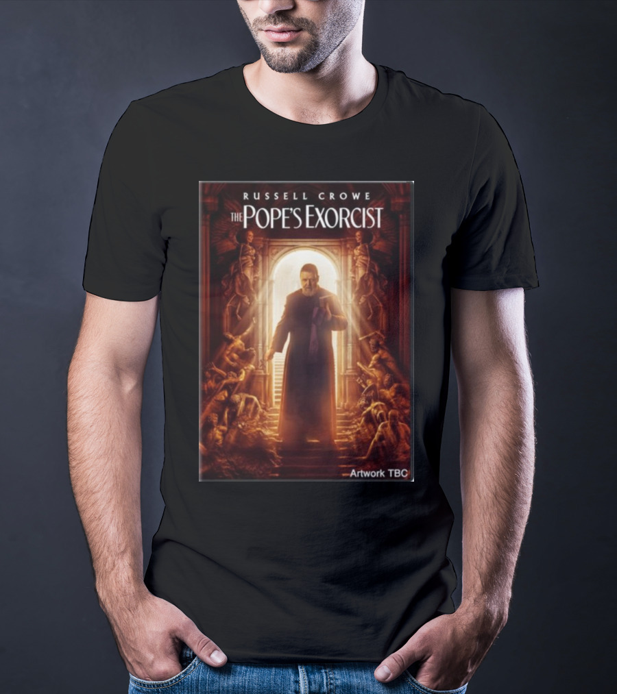 Russell Crowe The Pope's Exorcist Artwork TBC T-Shirt