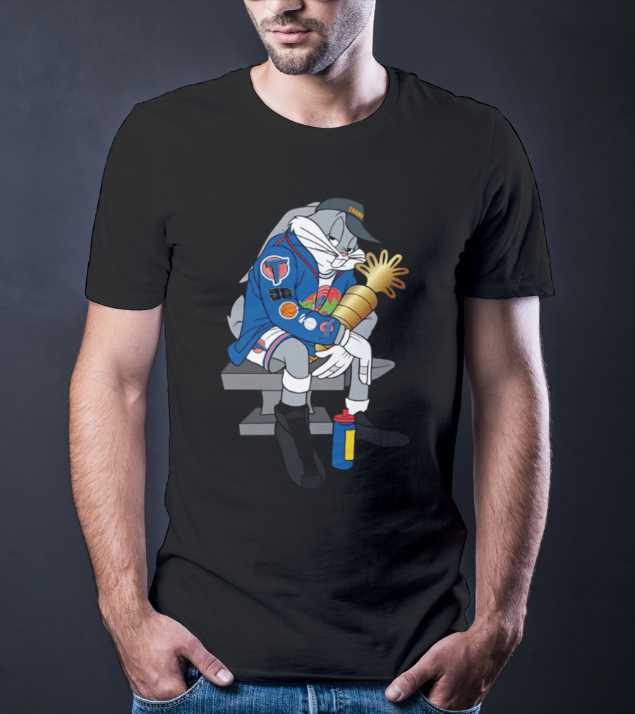 House Of Highlights Shop Bugs World Champ NBA Cartoon Boombox Trophy T-Shirt