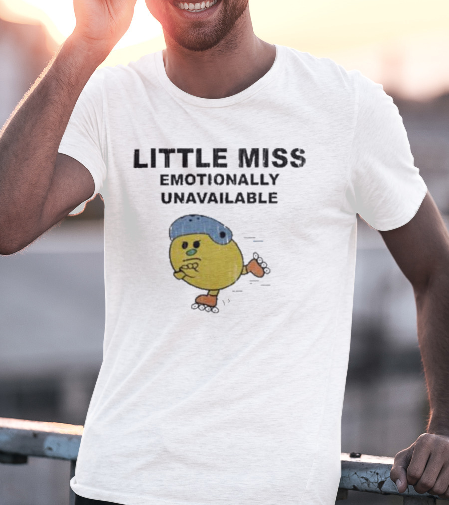 LITTLE MISS EMOTIONALLY UNAVAILABLE ROLLER SKATING CHARACTER T-Shirt