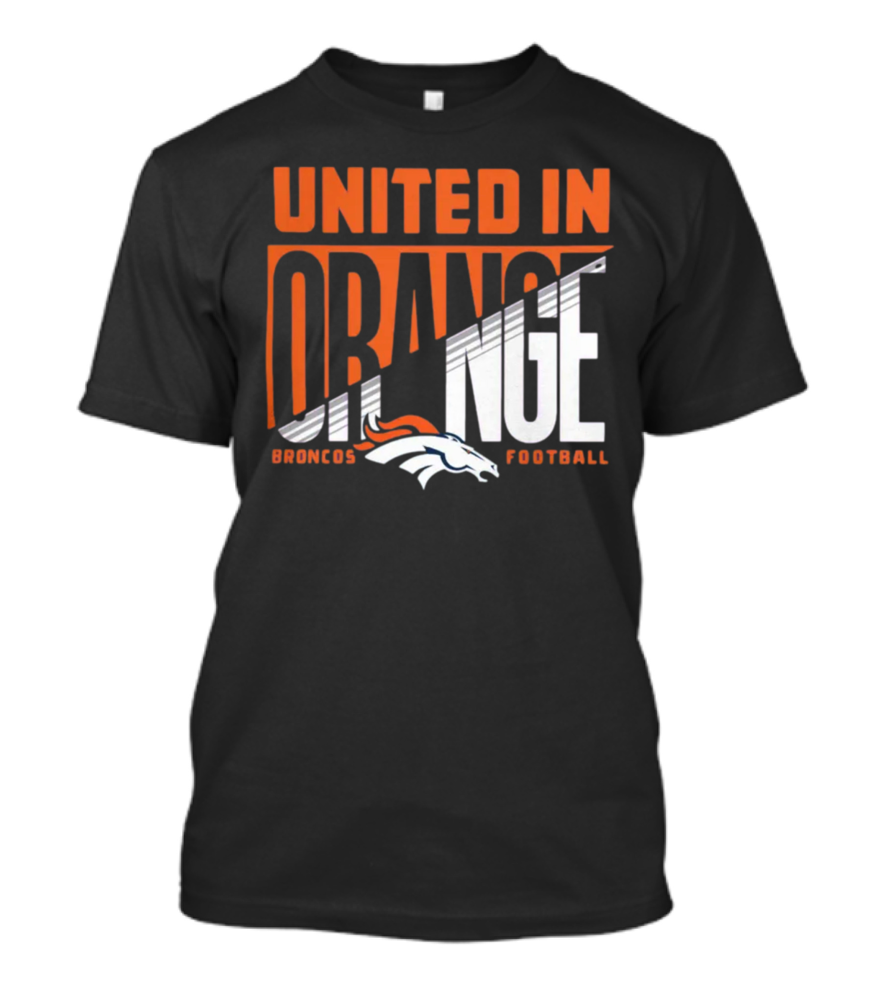 Denver Broncos United In Orange Football Hometown Collection Sweep T-Shirt