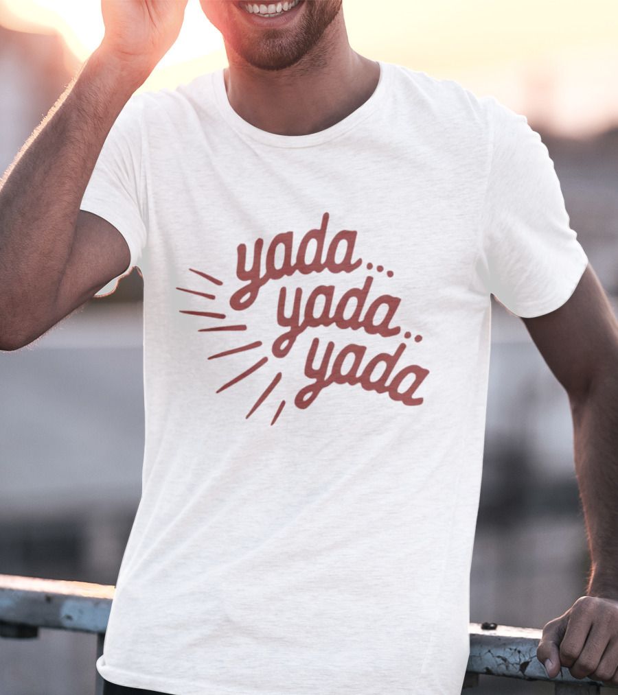 Homage Shop Yada Yada Yada Phrase Text T-Shirt