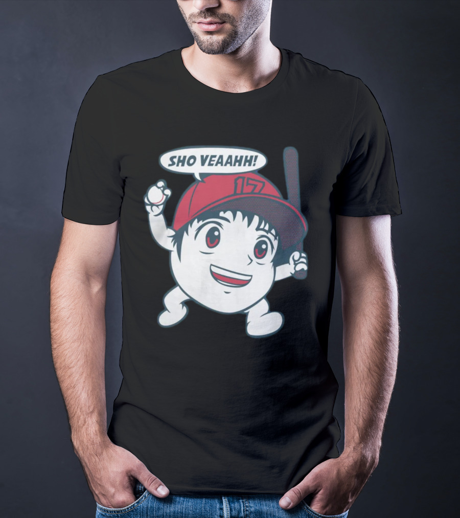 Shohei Ohtani Sho Veahh 17 Baseball Character T-Shirt