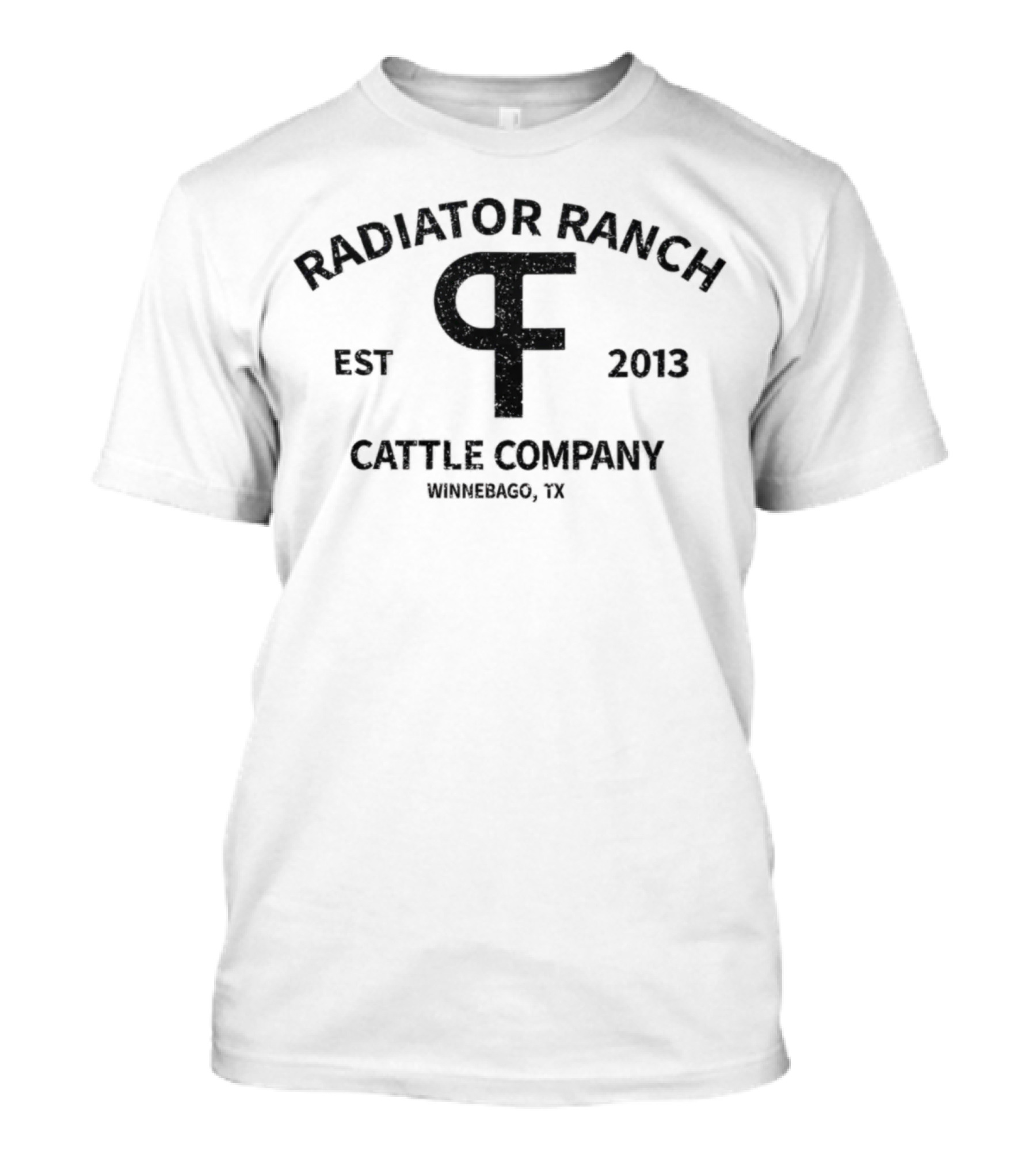 Radiator Ranch PF Brand Cattle Company Est 2013 Winnebago TX T-Shirt