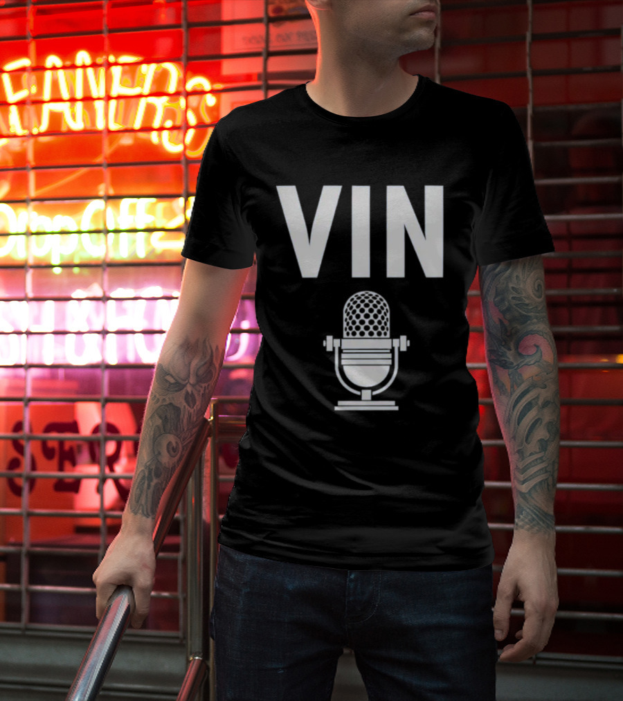 Vin Scully Microphone Dodgers Schedule Vintage T-Shirt