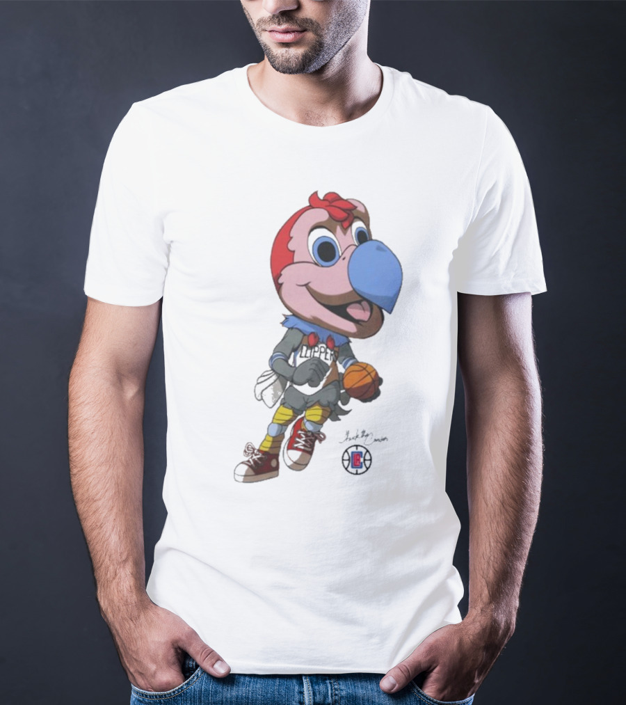 LA Los Angeles Clippers Chuck The Condor Basketball Mascot T-Shirt