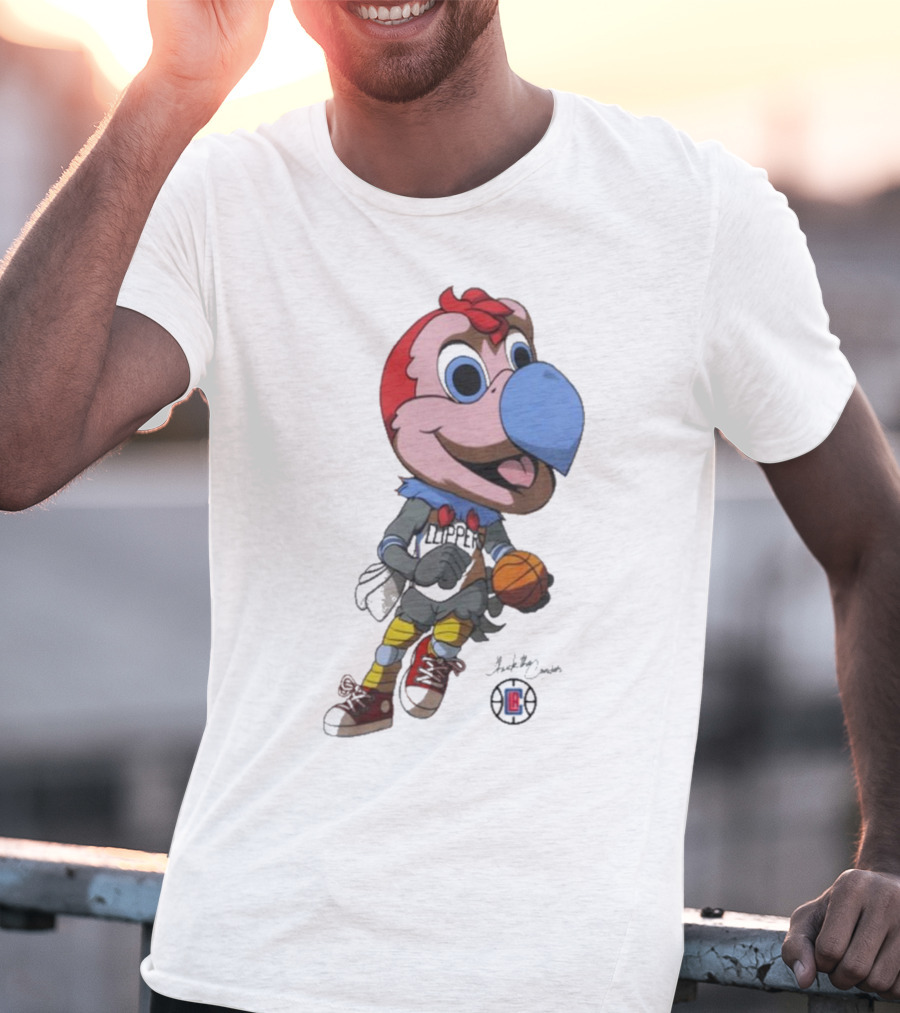 LA Los Angeles Clippers Chuck The Condor Basketball Mascot T-Shirt