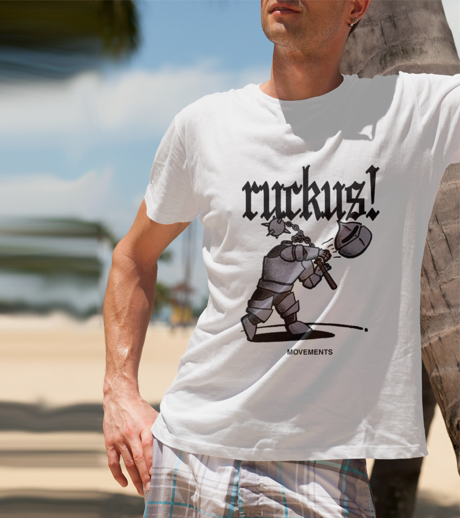 Ruckus Movements Knight Medieval Warrior Axe Action T-Shirt
